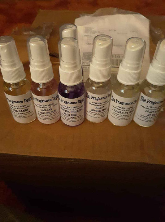 10 piece bundle of 1 oz boston round colonge spray or parfume sprays